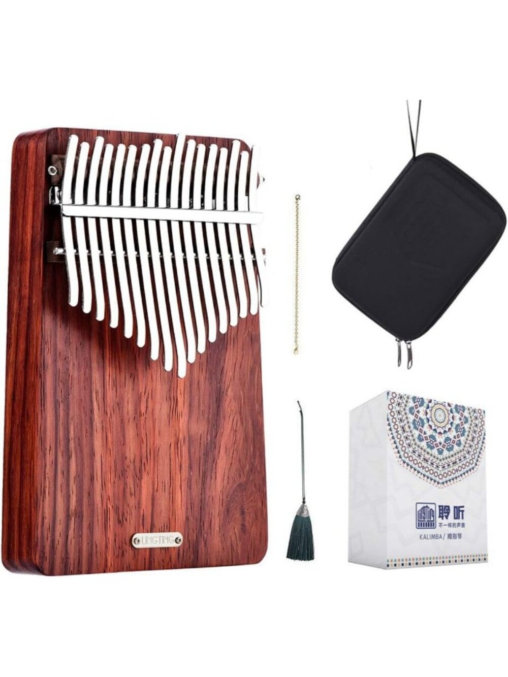 17-Key Thumb Piano Kalimba - Finger Piano for Beginners & Pros, Perfect Gift